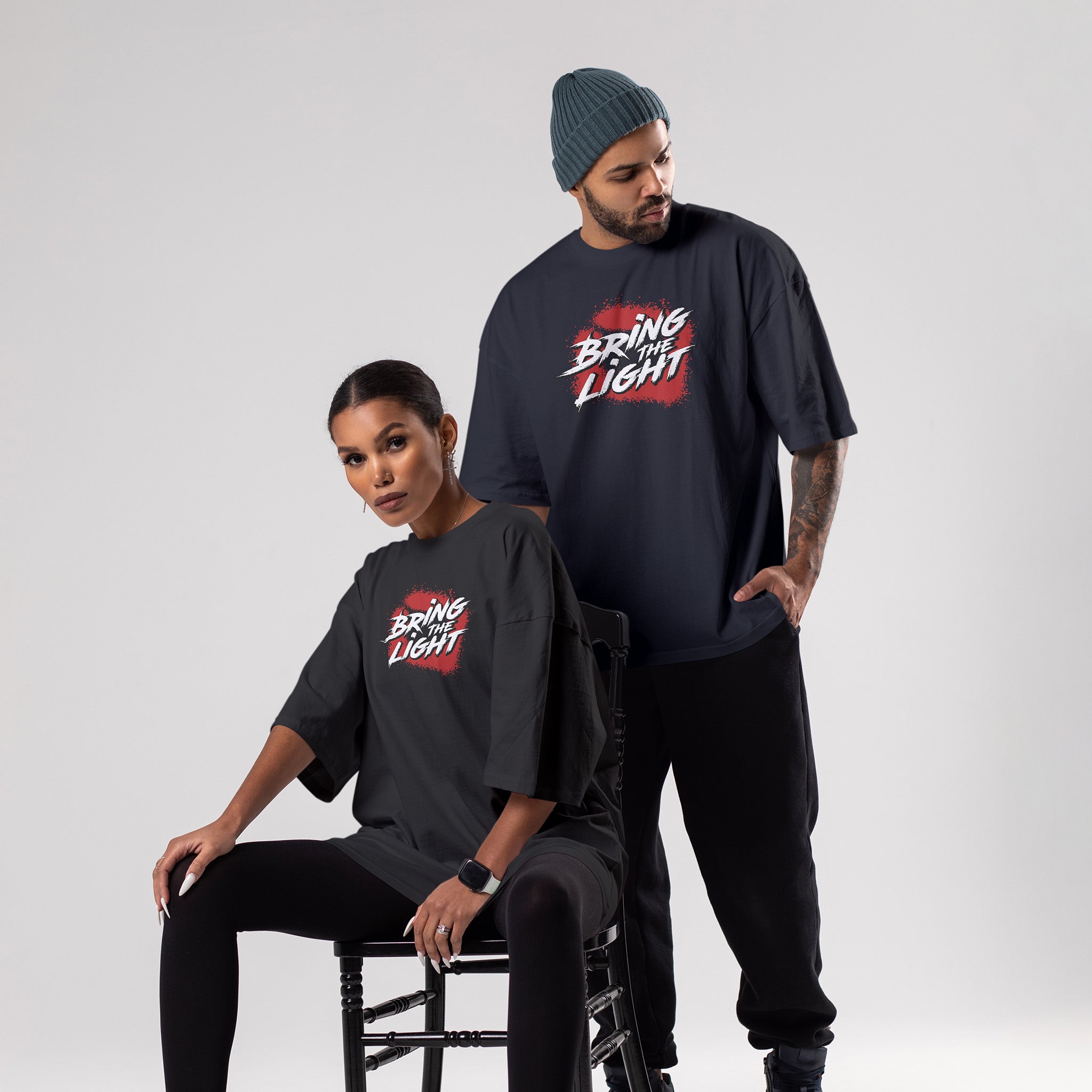 BRING THE LIGHT Unisex Oversized Classic T-Shirt