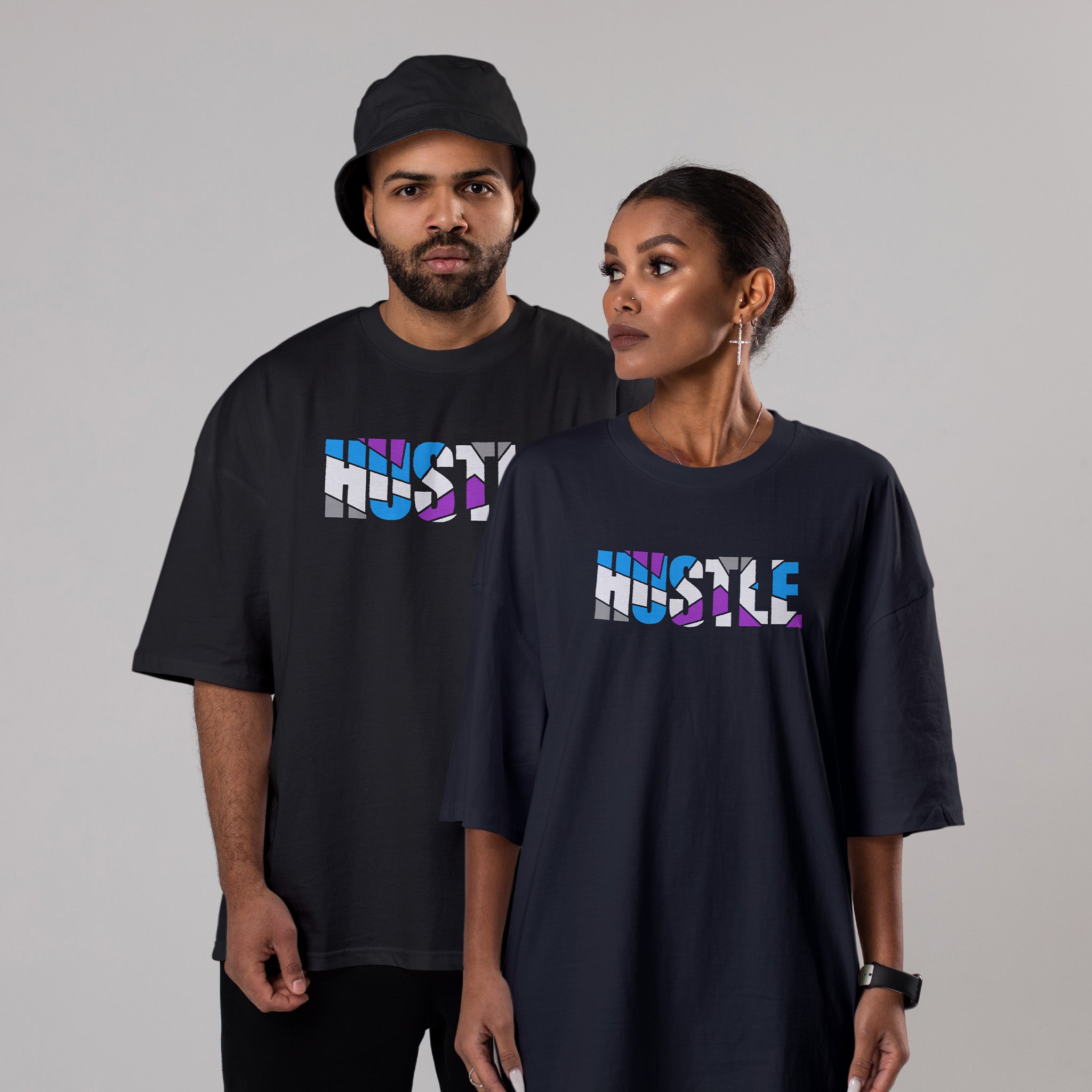 HUSTLE Unisex Oversized Classic T-Shirt