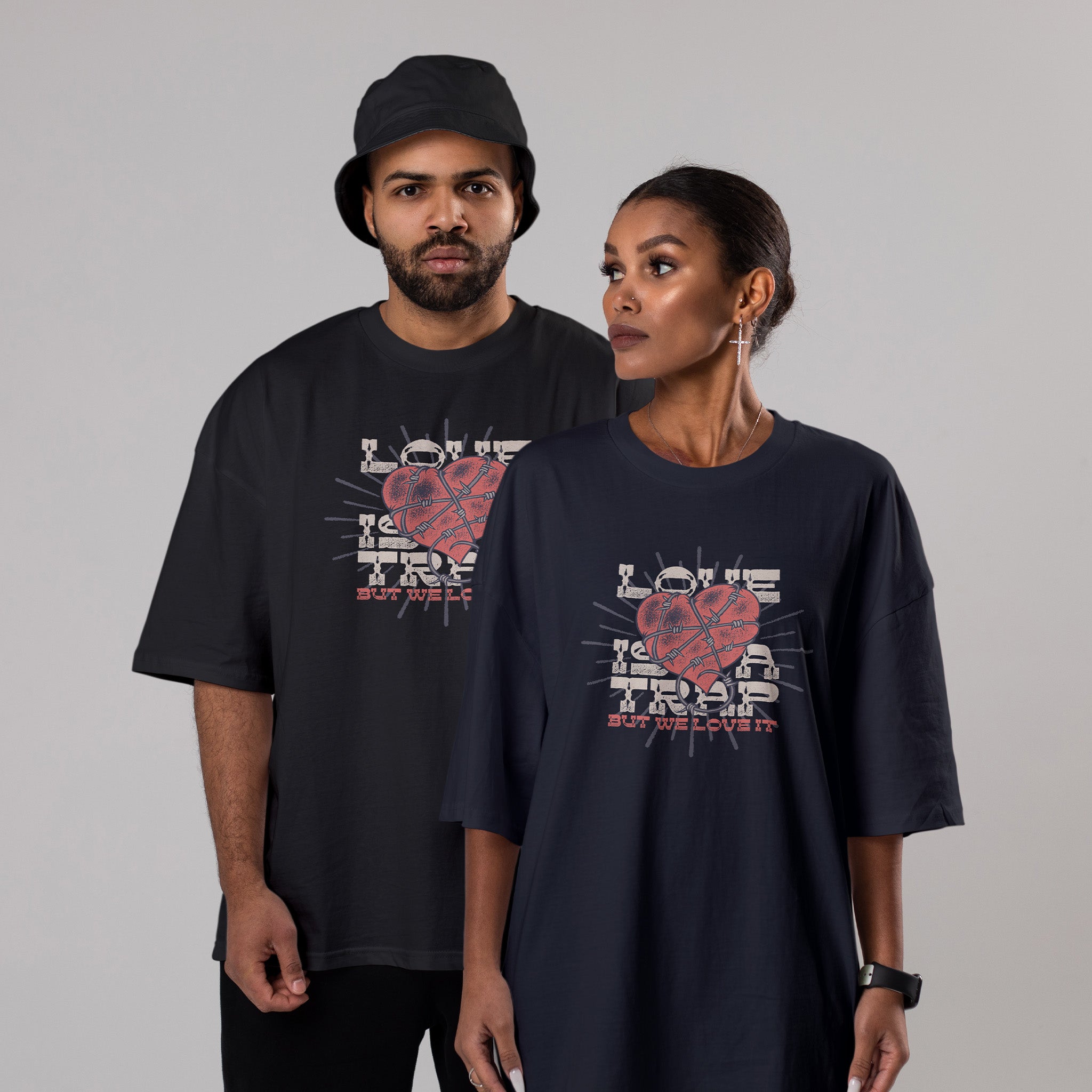 LOVE TRAP Unisex Oversized Classic T-Shirt