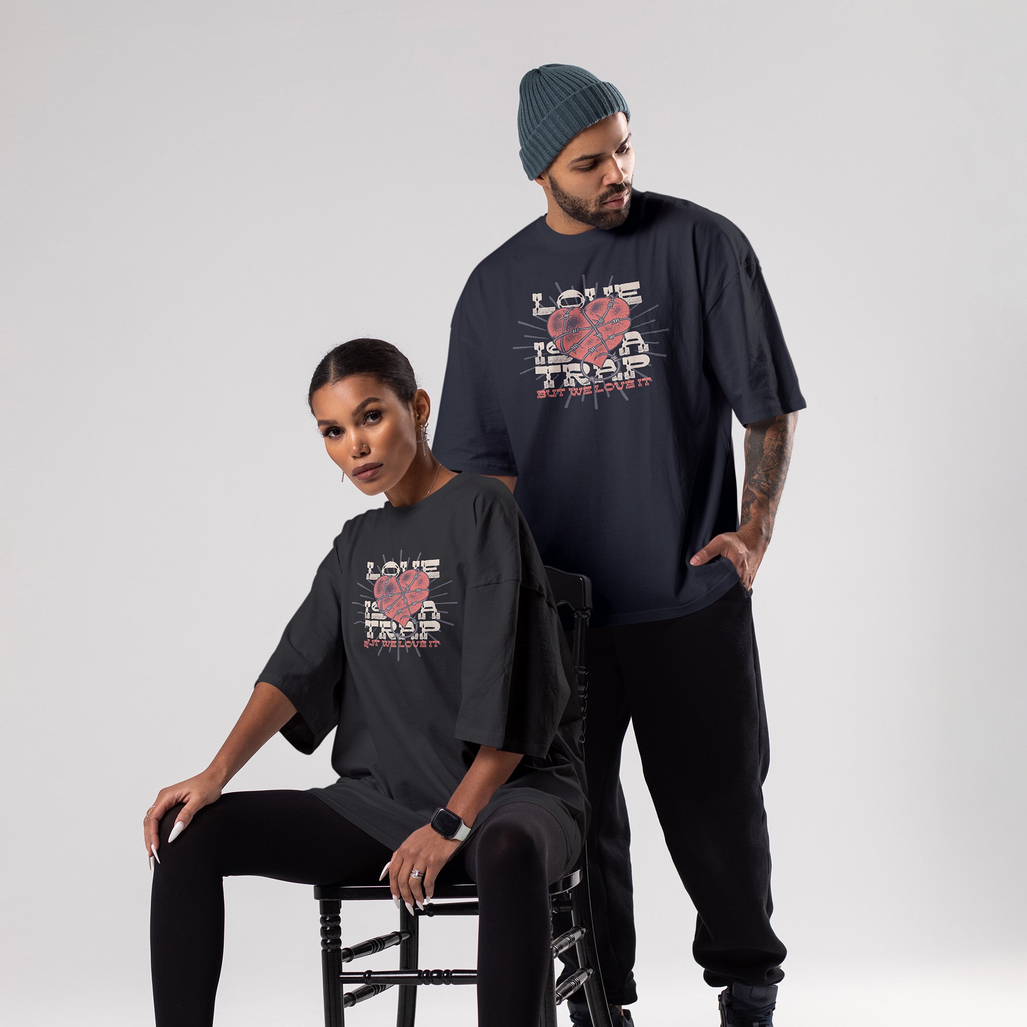 LOVE TRAP Unisex Oversized Classic T-Shirt