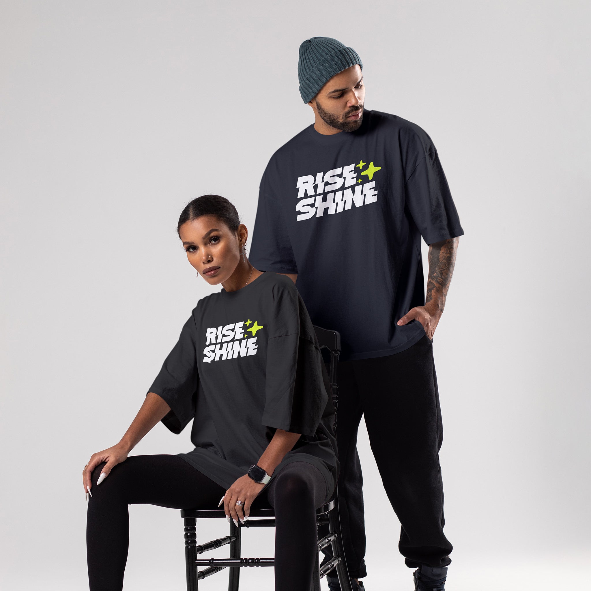 RISE & SHINE Unisex Oversized Classic T-Shirt