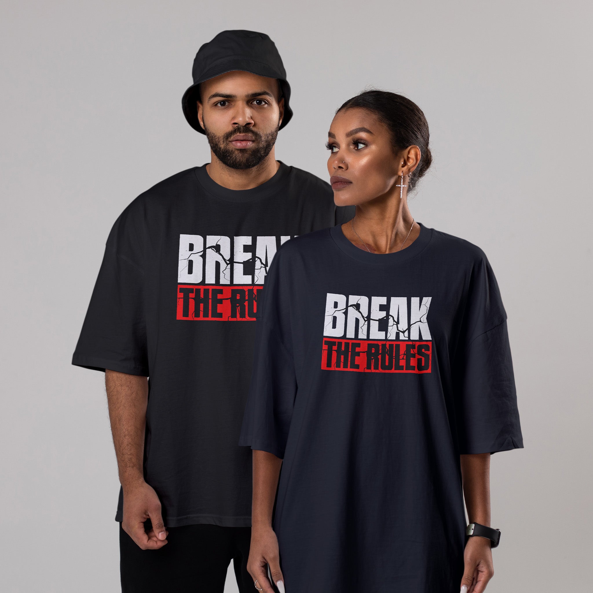BREAK THE RULES Unisex Oversized Classic T-Shirt