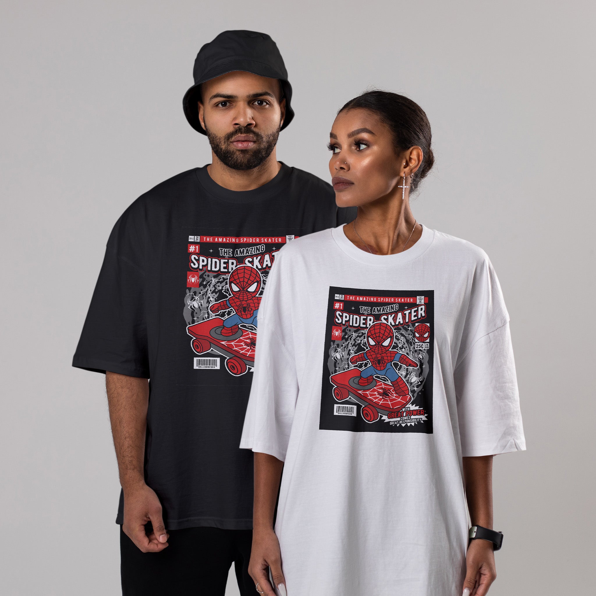 Spiderman Unisex Oversized Classic T-Shirt