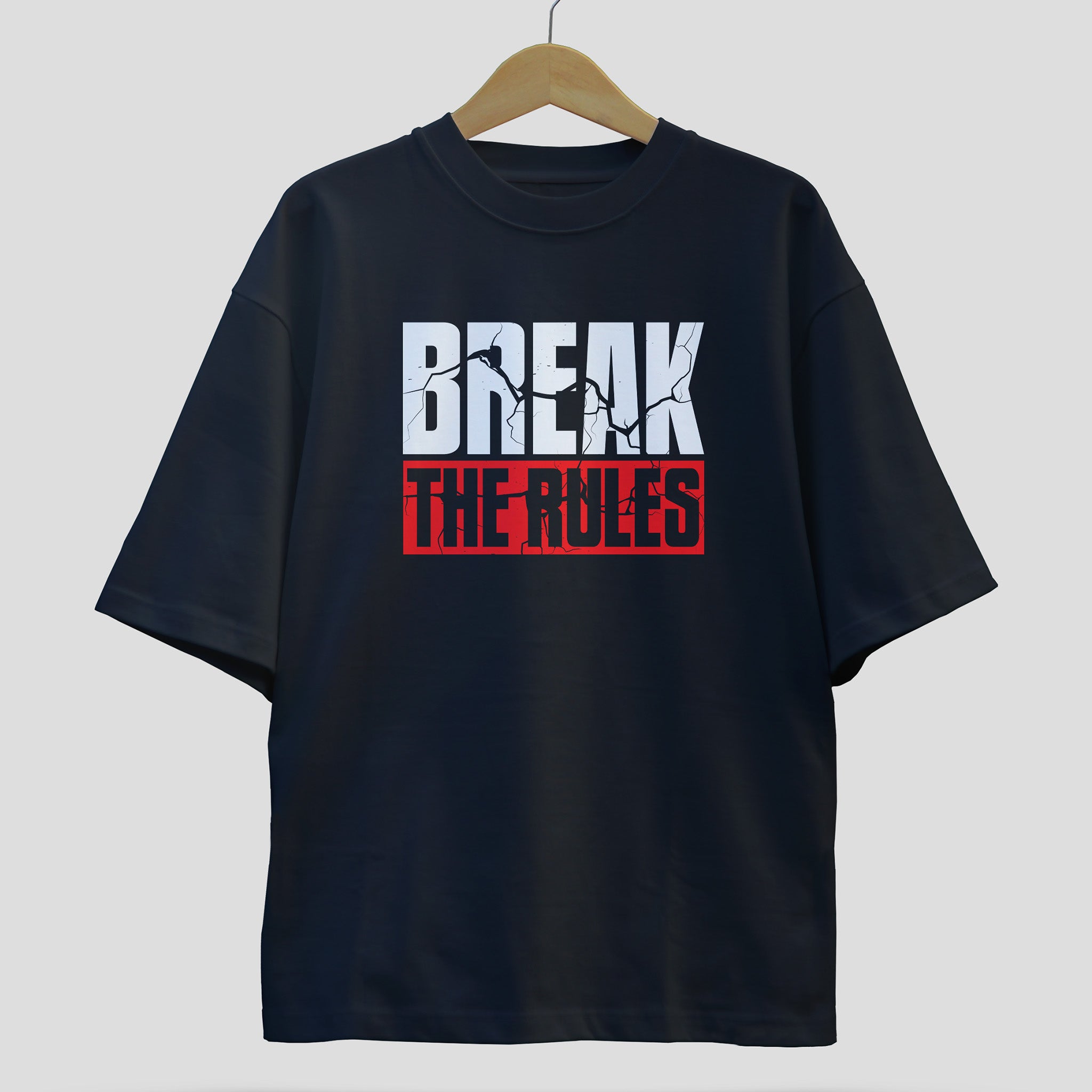 BREAK THE RULES Unisex Oversized Classic T-Shirt