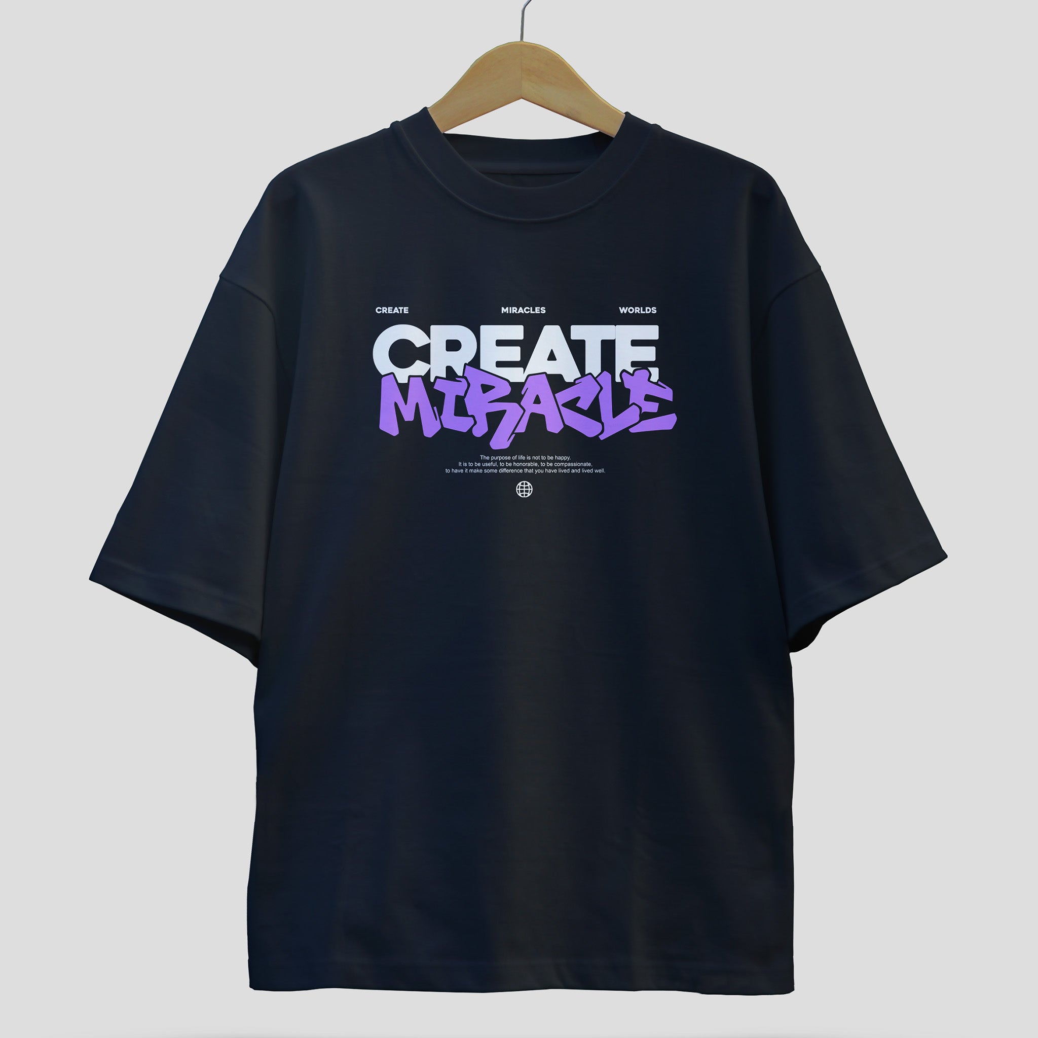 CREATE MIRACLE Unisex Oversized Classic T-Shirt
